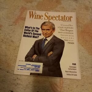Wine Spectator Magazine Bernard Arnault World's Richest Man December 15 2023